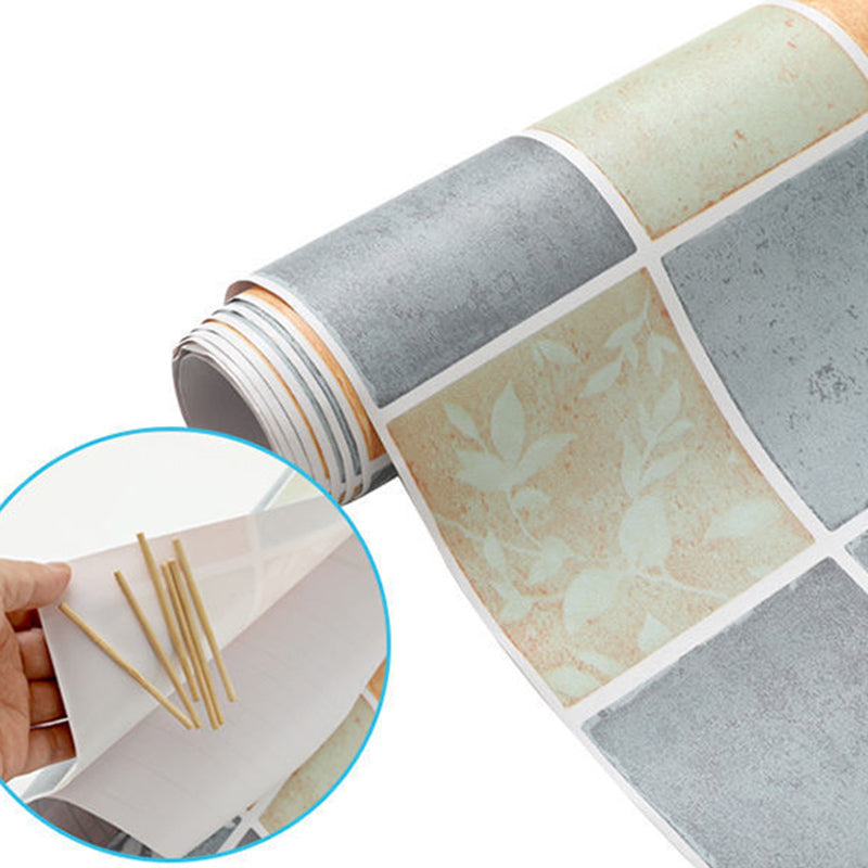 Kitchen Wall Tile Peel and Stick Wallpaper Waterproof Anti-oil Wallpaper