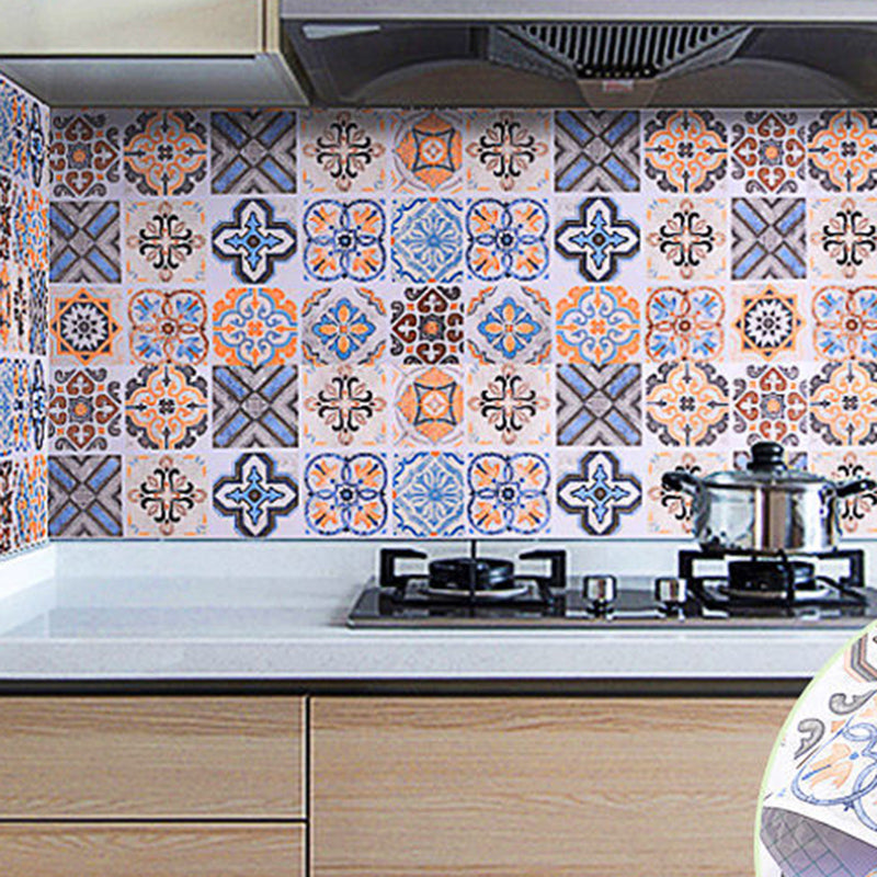 Kitchen Wall Tile Peel and Stick Wallpaper Waterproof Anti-oil Wallpaper