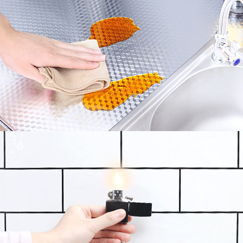 Modern Subway Tile Smooth Peel and Stick Backsplash Tile for Kitchen