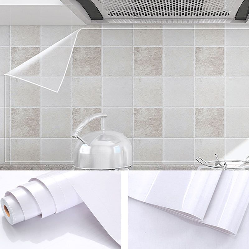 Modern Subway Tile Smooth Peel and Stick Backsplash Tile for Kitchen