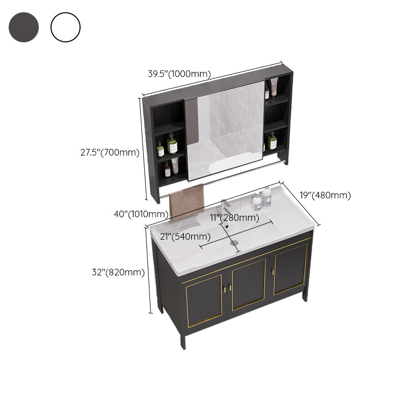 Gorgeous Bath Vanity Wall Mounted Standard Vanity Cabinet with Mirror Cabinet
