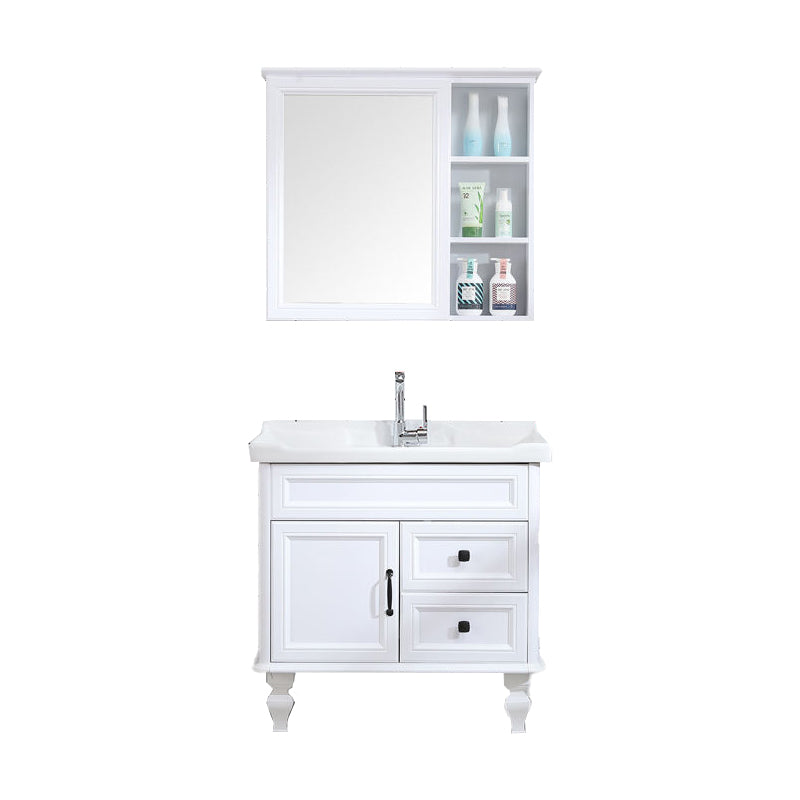 Traditional Bathroom Vanity Free-standing Standard Mirror Cabinet Wooden Vanity Cabinet