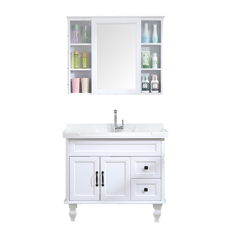 Traditional Bathroom Vanity Free-standing Standard Mirror Cabinet Wooden Vanity Cabinet