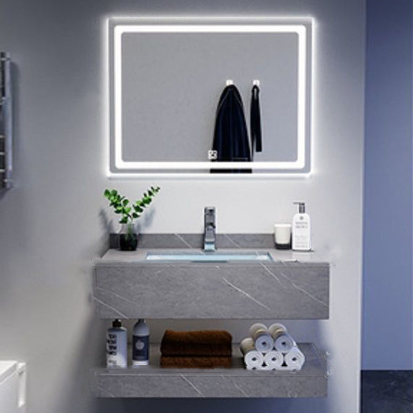 Modern Sink Vanity Wall Mounted Standard Bathroom Vanity with Mirror