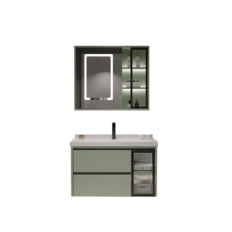 Contemporary Vanity Sink Wall-Mounted Bathroom Vanity Cabinet with Drawers