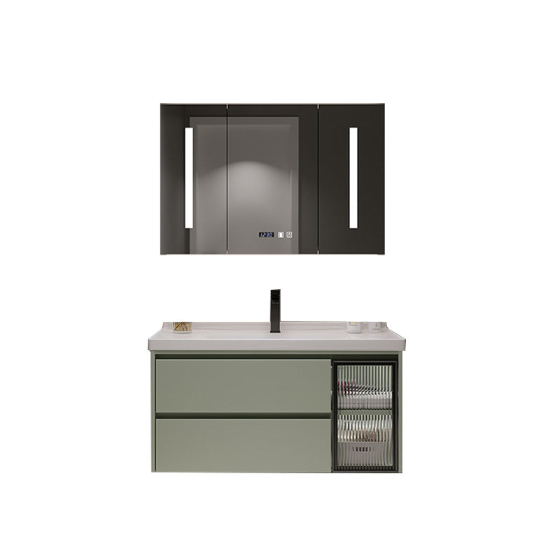 Contemporary Vanity Sink Wall-Mounted Bathroom Vanity Cabinet with Drawers