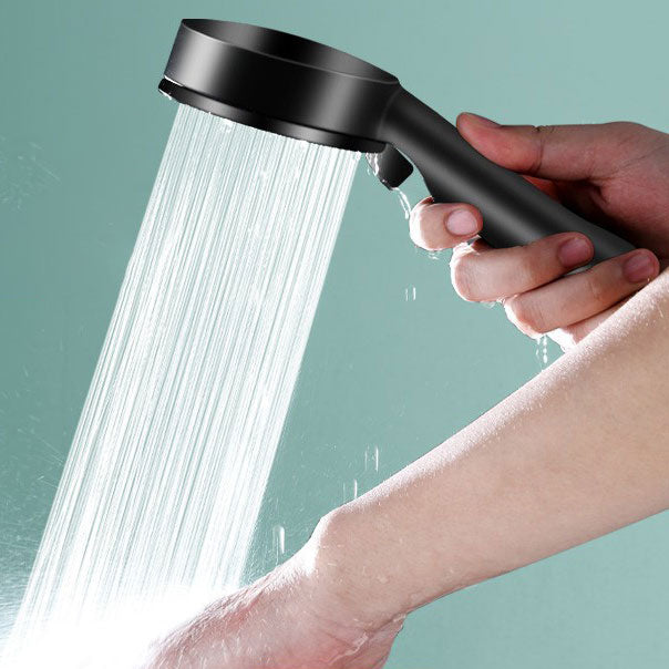 Contemporary Shower Head Combo Handheld Shower Head Plastic Wall-Mount Round Shower Combo