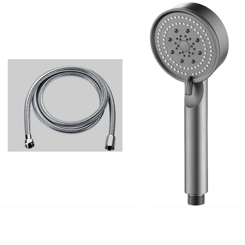 Contemporary Shower Head Combo Handheld Shower Head Plastic Wall-Mount Round Shower Combo