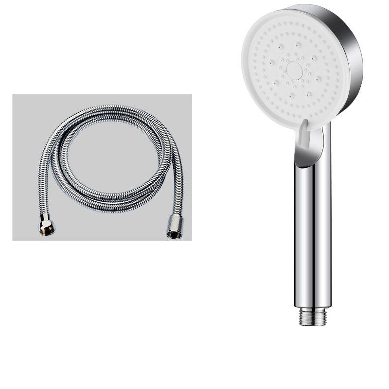 Contemporary Shower Head Combo Handheld Shower Head Plastic Wall-Mount Round Shower Combo