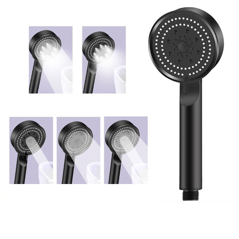 Contemporary Shower Head Combo Handheld Shower Head Plastic Wall-Mount Round Shower Combo