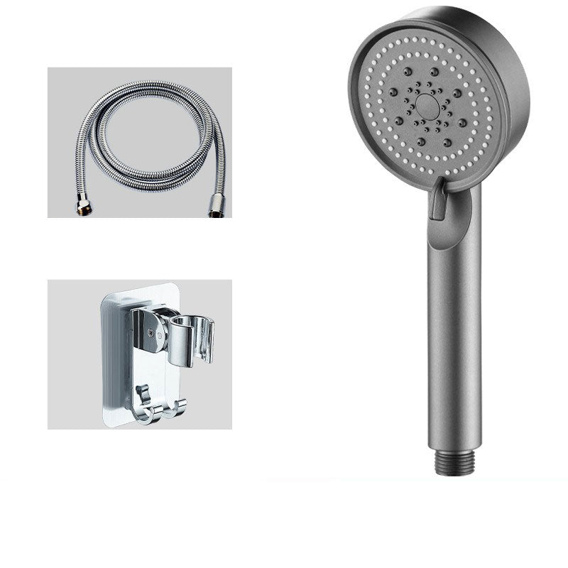 Contemporary Shower Head Combo Handheld Shower Head Plastic Wall-Mount Round Shower Combo