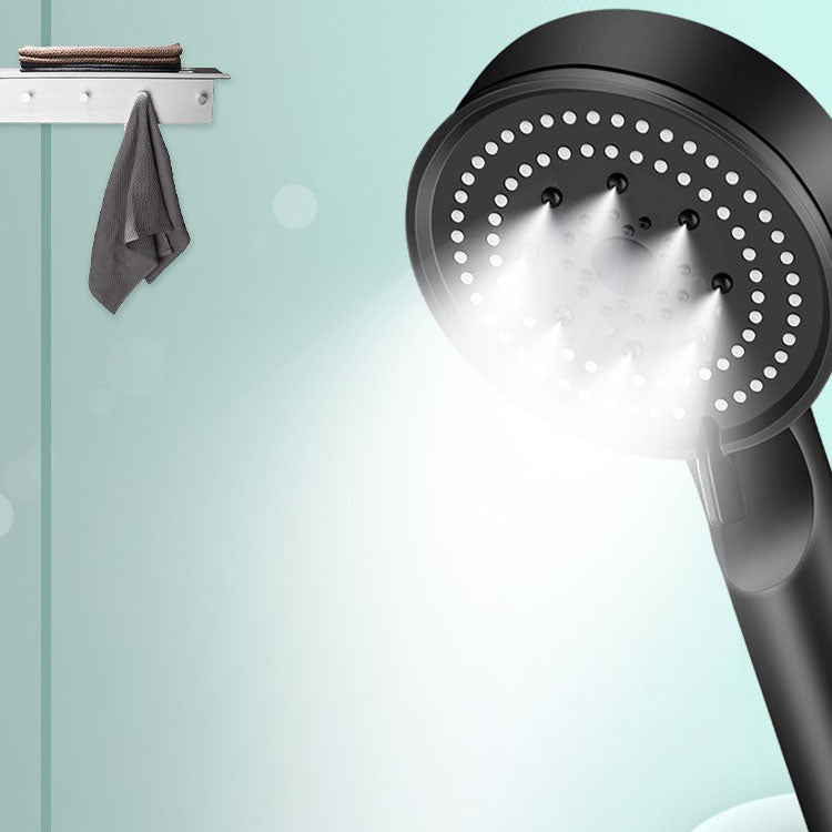 Contemporary Shower Head Combo Handheld Shower Head Plastic Wall-Mount Round Shower Combo