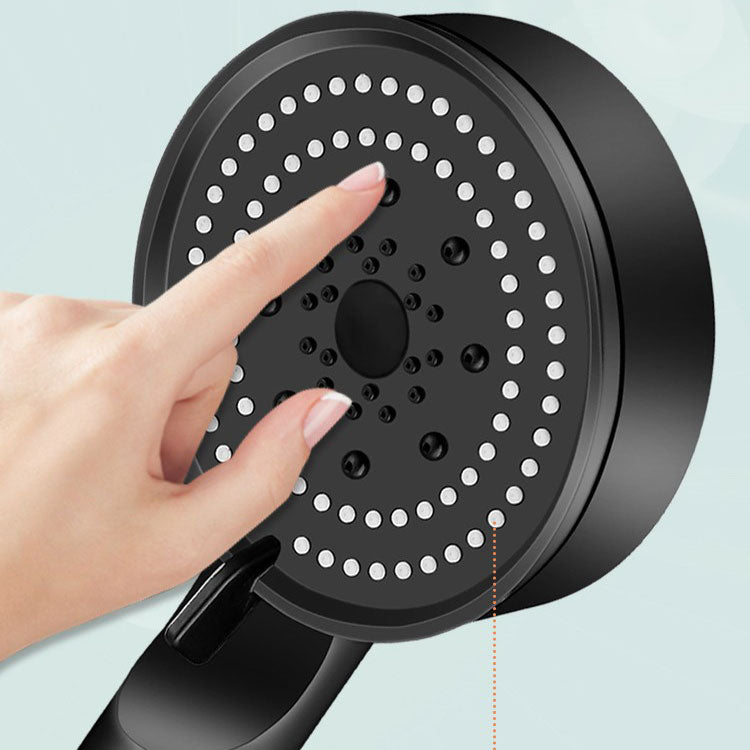 Contemporary Shower Head Combo Handheld Shower Head Plastic Wall-Mount Round Shower Combo