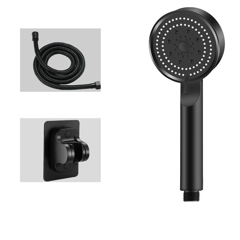 Contemporary Shower Head Combo Handheld Shower Head Plastic Wall-Mount Round Shower Combo