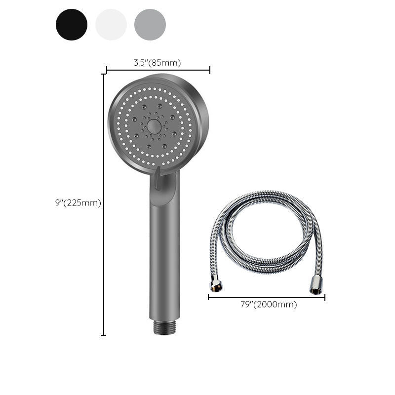 Contemporary Shower Head Combo Handheld Shower Head Plastic Wall-Mount Round Shower Combo