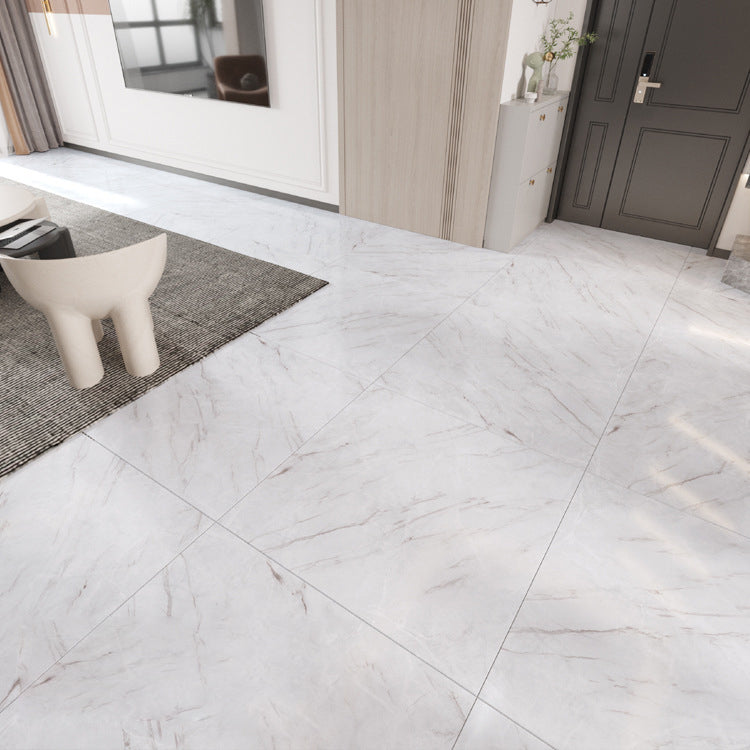 Peel and Stick Vinyl Flooring Low Gloss PVC Flooring with Marble Look