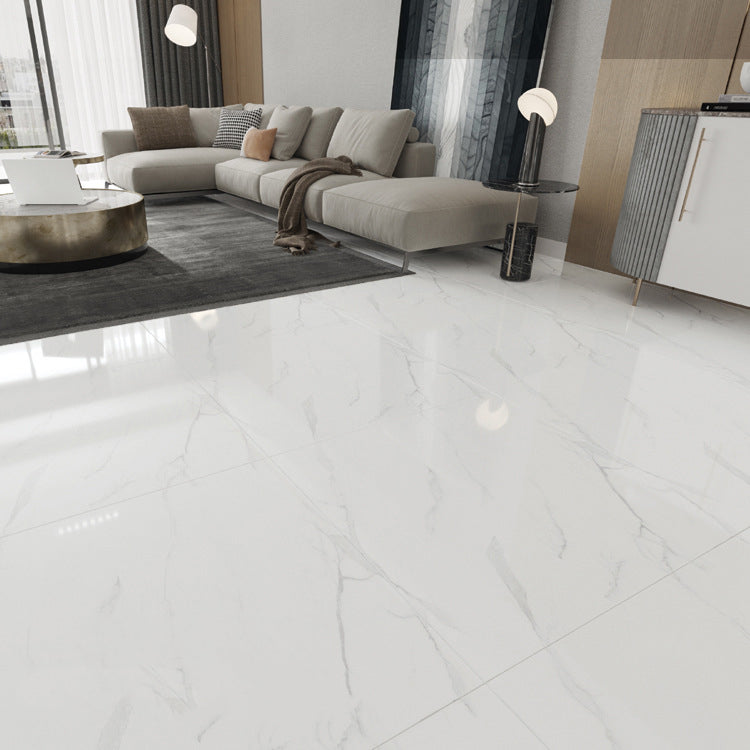 Peel and Stick Vinyl Flooring Low Gloss PVC Flooring with Marble Look