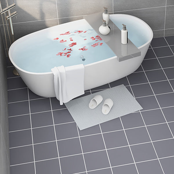 Modern Vinyl Plank Peel and Stick Lattice Print PVC Flooring for Bathroom