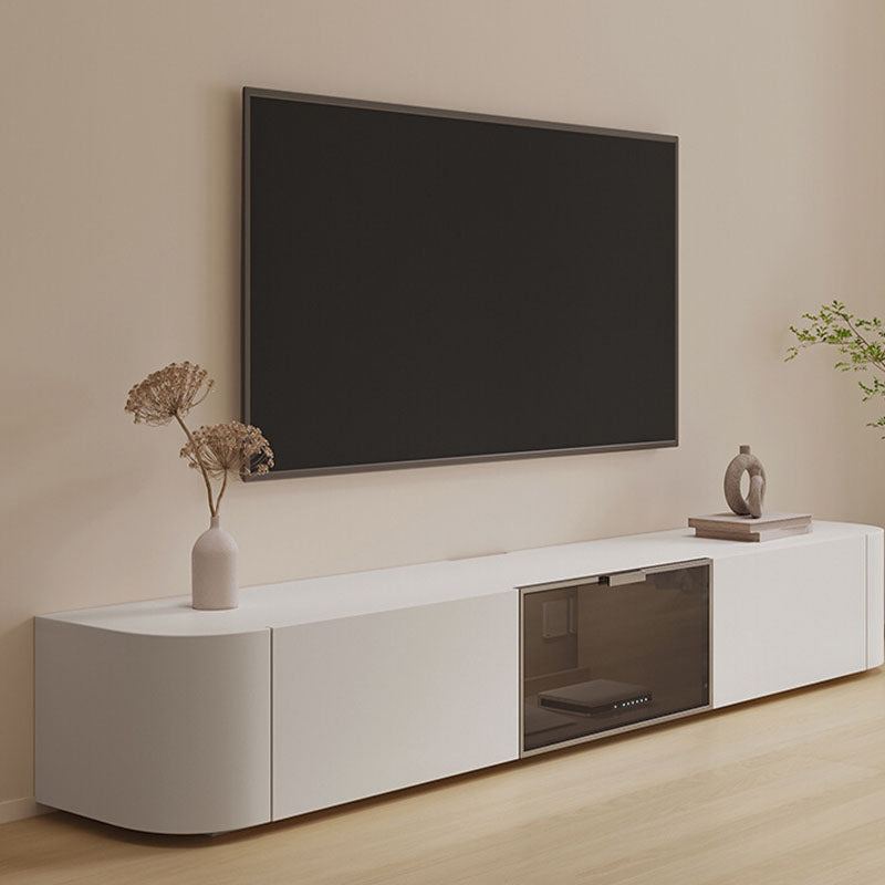 Wooden TV Media Stand Contemporary Media Console with Drawers