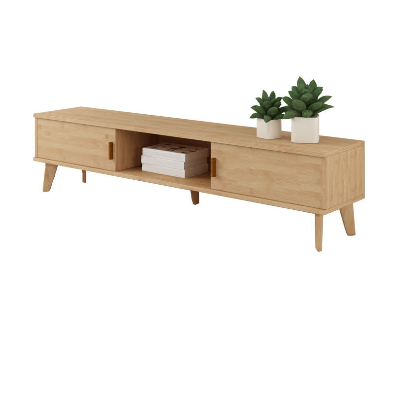 Contemporary TV Media Stand Wooden Media Console for Living Room