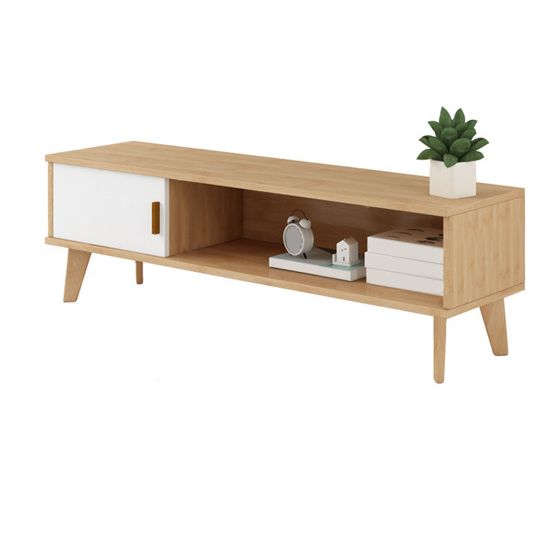 Contemporary TV Media Stand Wooden Media Console for Living Room