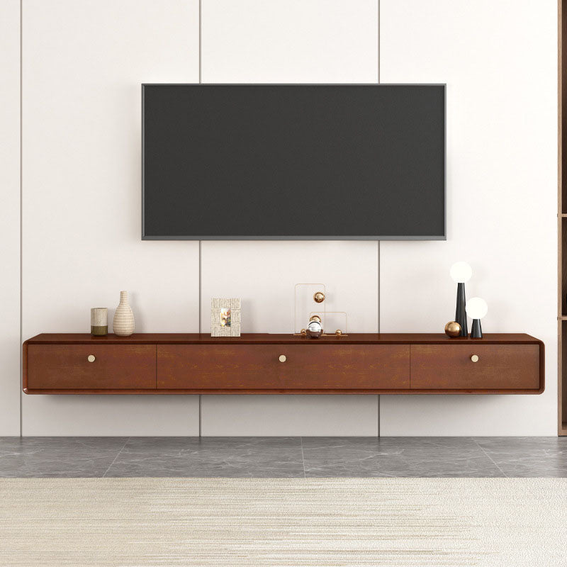 Wooden TV Media Stand Contemporary Media Console with 2 Drawers