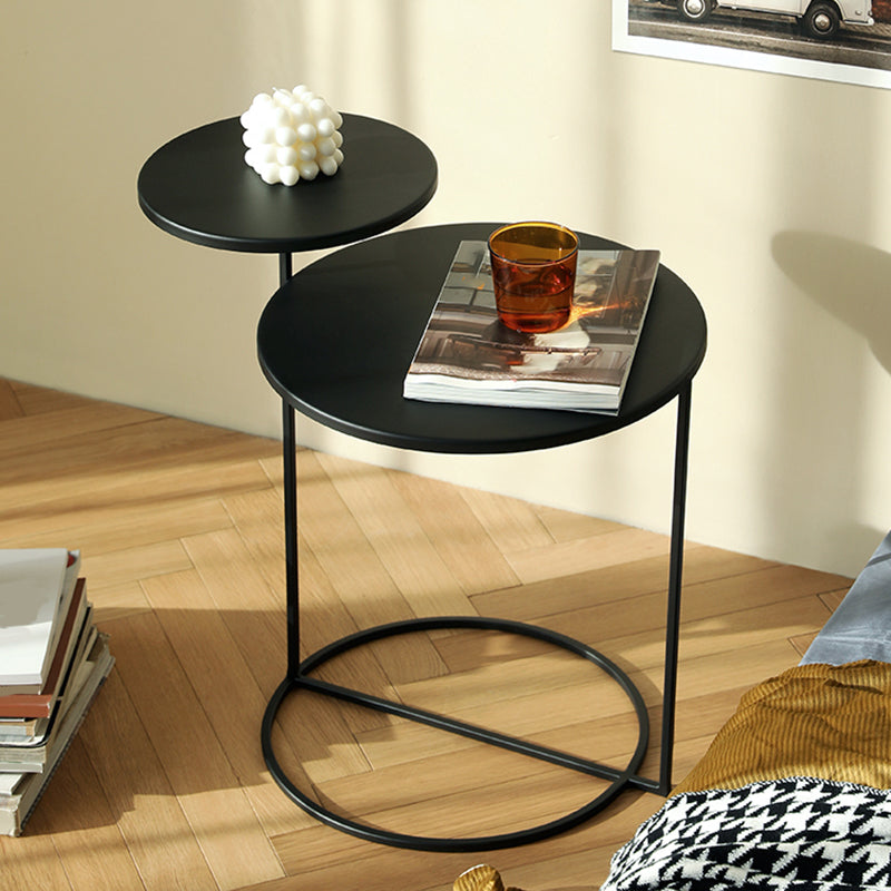 Contemporary Night Table Antique Finish Accent Table Nightstand