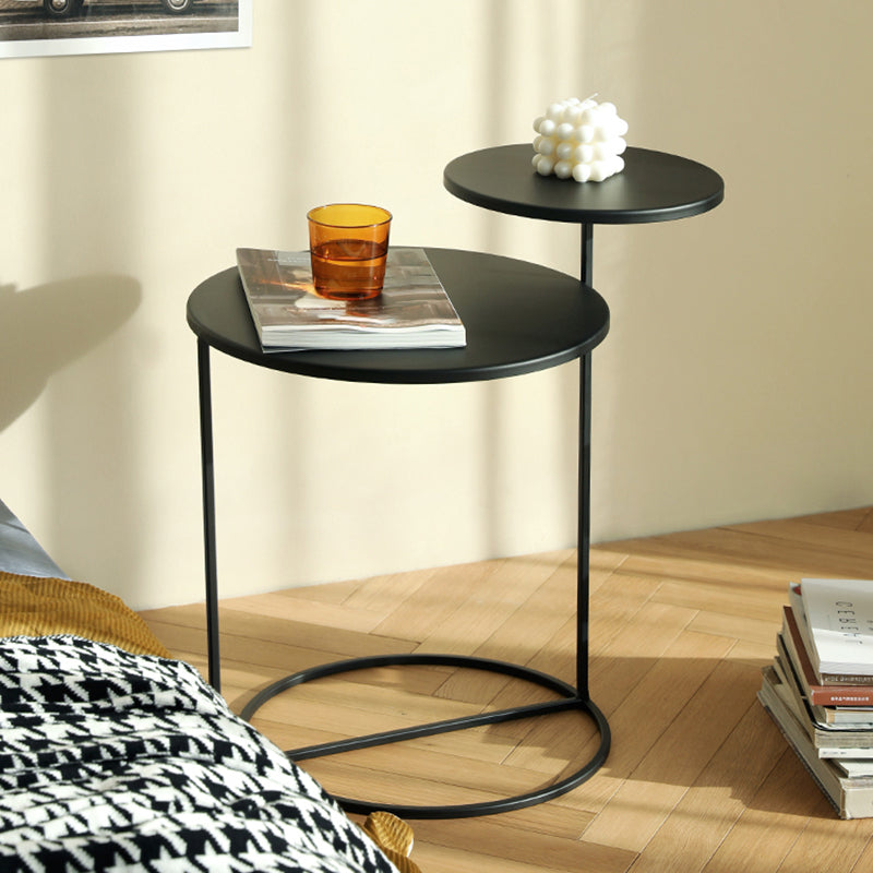 Contemporary Night Table Antique Finish Accent Table Nightstand