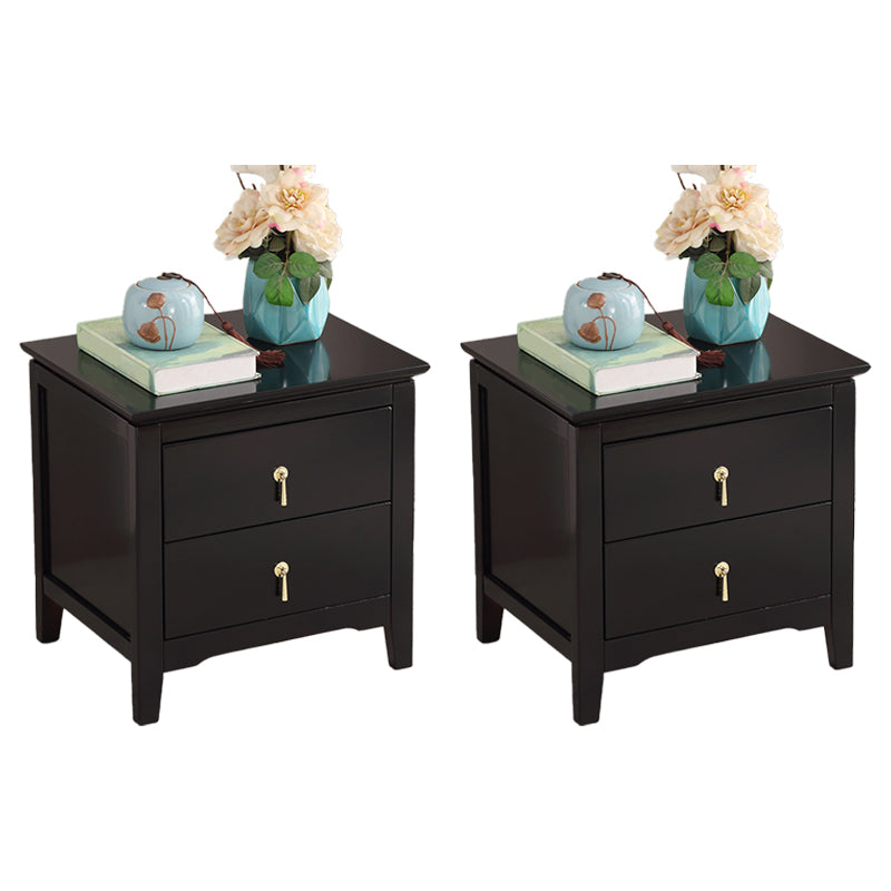 Drawer Storage Traditional Accent Table Nightstand Antique Finish Bed Nightstand