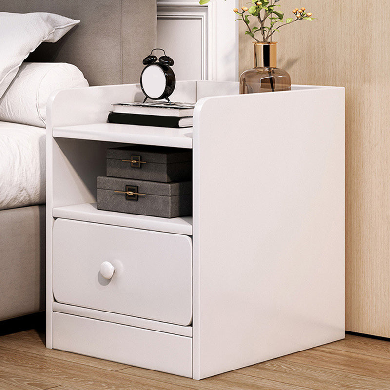 Contemporary Accent Table Nightstand Drawer Storage Bed Nightstand