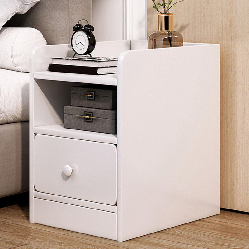 Contemporary Accent Table Nightstand Drawer Storage Bed Nightstand