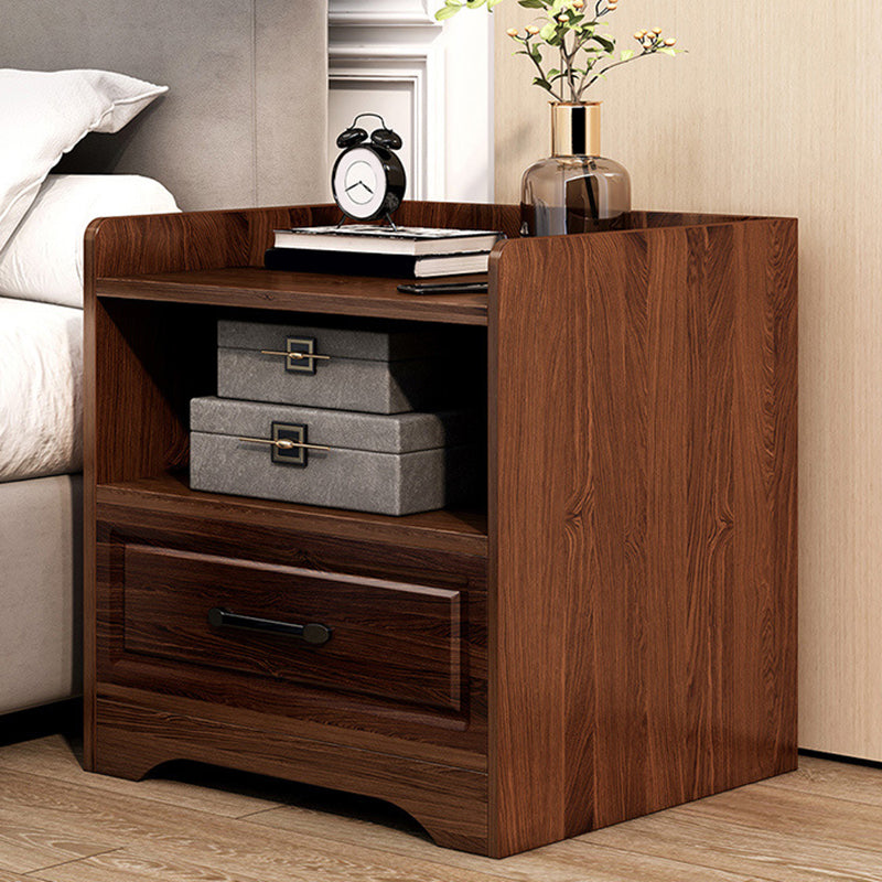 Contemporary Accent Table Nightstand Drawer Storage Bed Nightstand