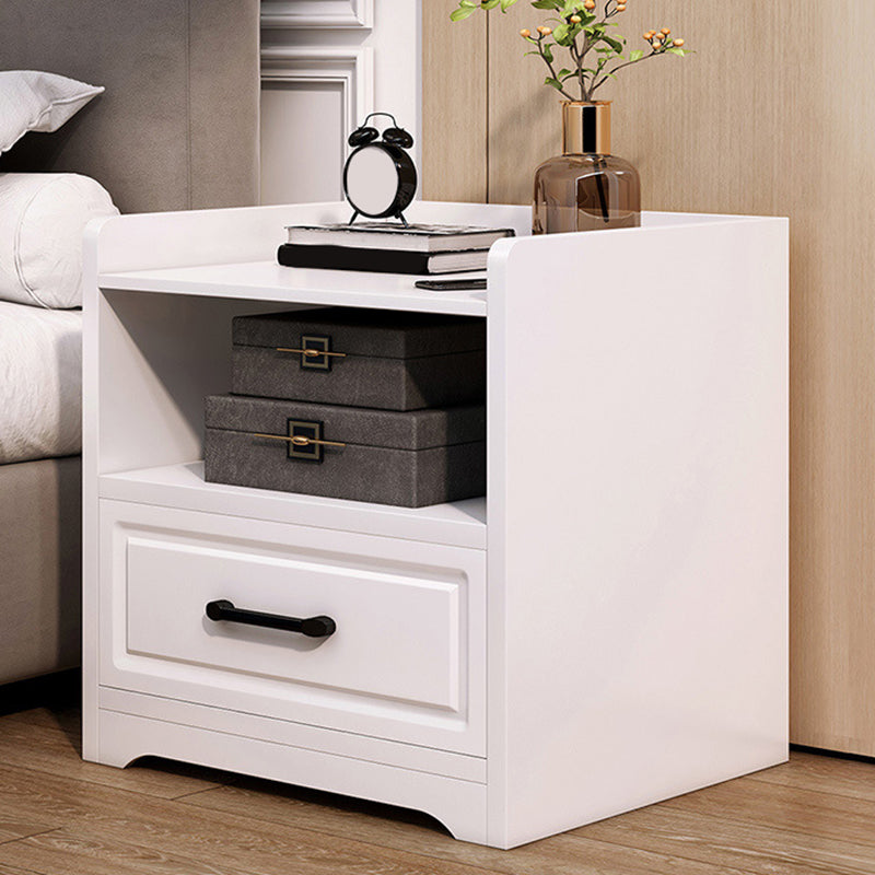 Contemporary Accent Table Nightstand Drawer Storage Bed Nightstand