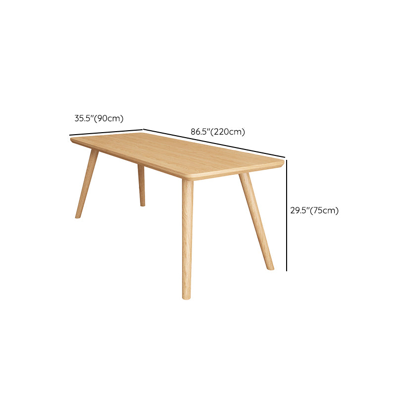 Rectangular Shaped Executive Desk Natural Writing Desk for Office