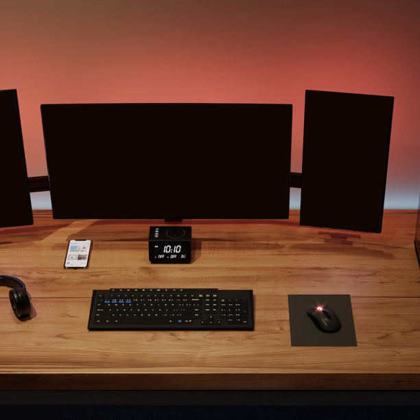 Solid Wood Rectangular Gaming Desk 29.53" Tall Sled Base Computer Desk