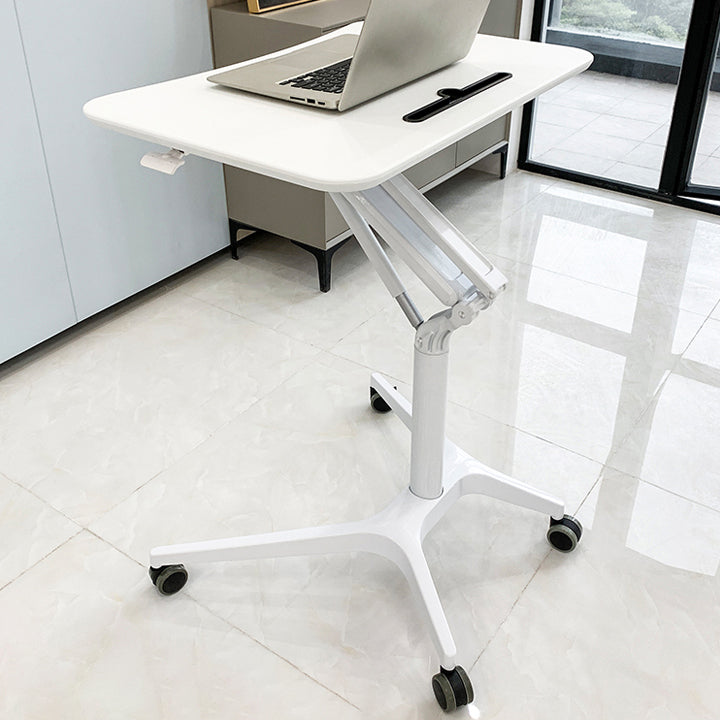 Rectangular Shaped Standing Desk Black/Silver/White Writing Desk for Office