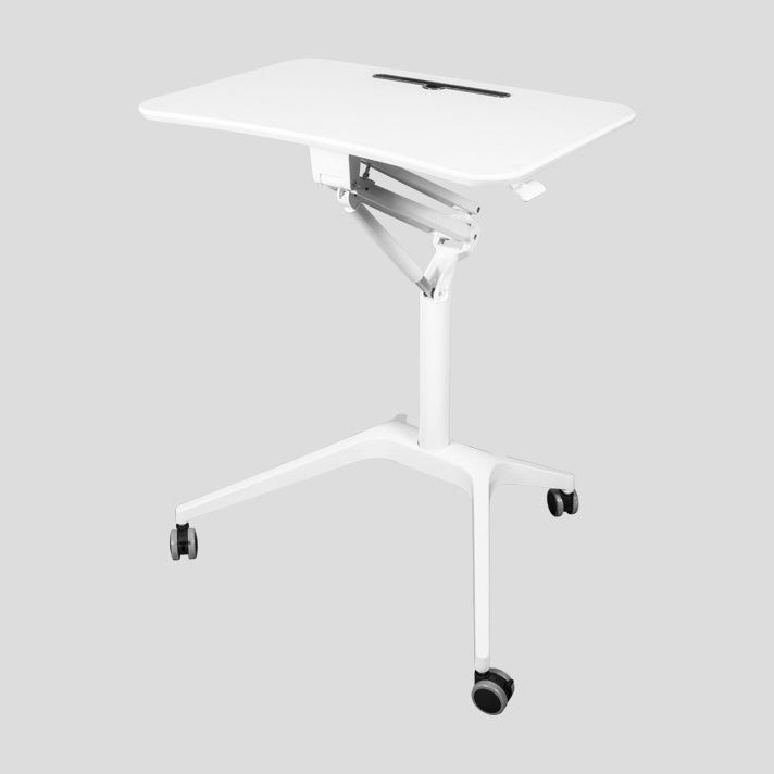 Rectangular Shaped Standing Desk Black/Silver/White Writing Desk for Office