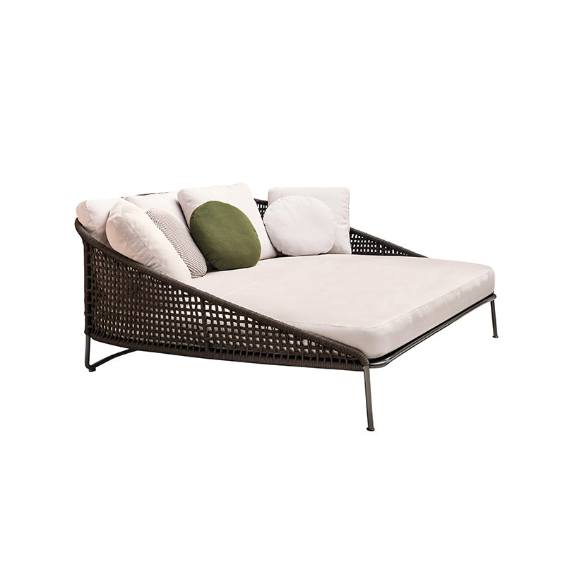 Water Resistant Patio Sofa Contemporary Metal Outdoor Patio Sofa