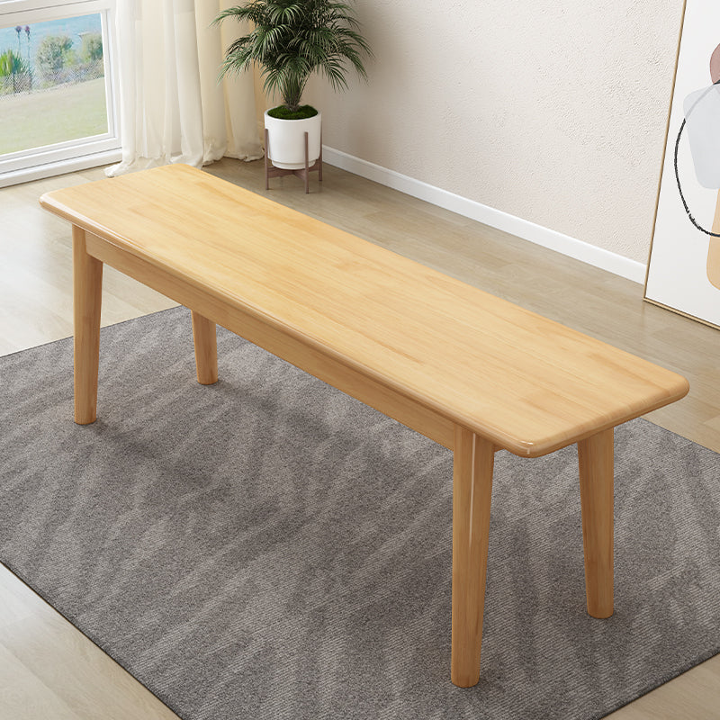 Solid Wood Seating Bench Modern Rectangle Bench , 11.7-inch Width