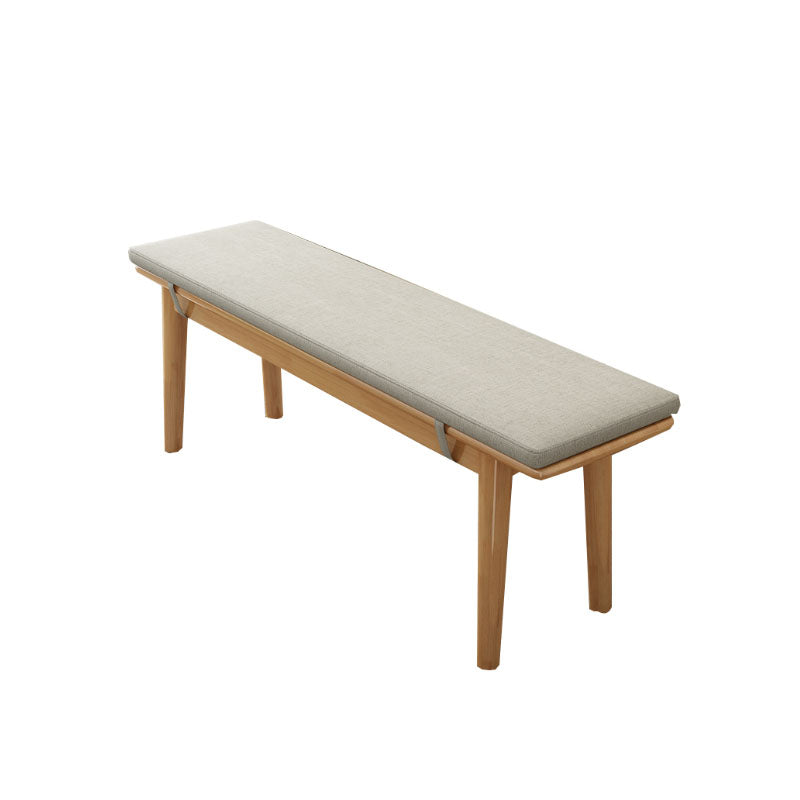 Solid Wood Seating Bench Modern Rectangle Bench , 11.7-inch Width