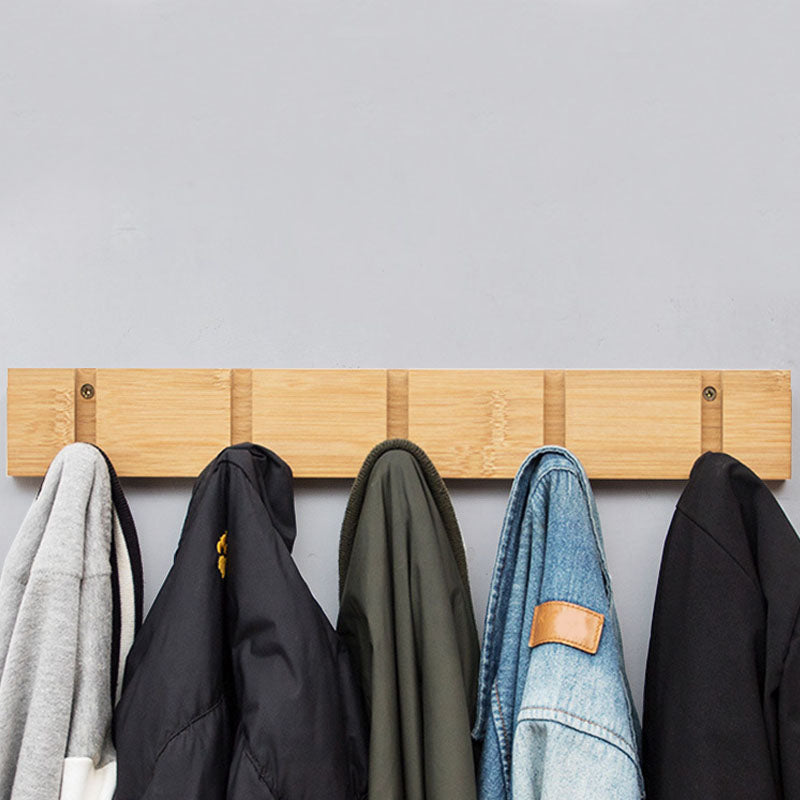 Wooden Coat Hanger Contemporary Style Home Wall Hanging Coat Rack