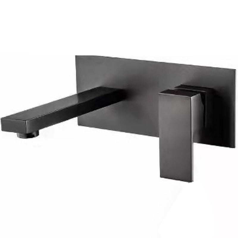Modern Wall Mounted Faucets Copper Widespread Wall Mounted Bathroom Sink Faucet