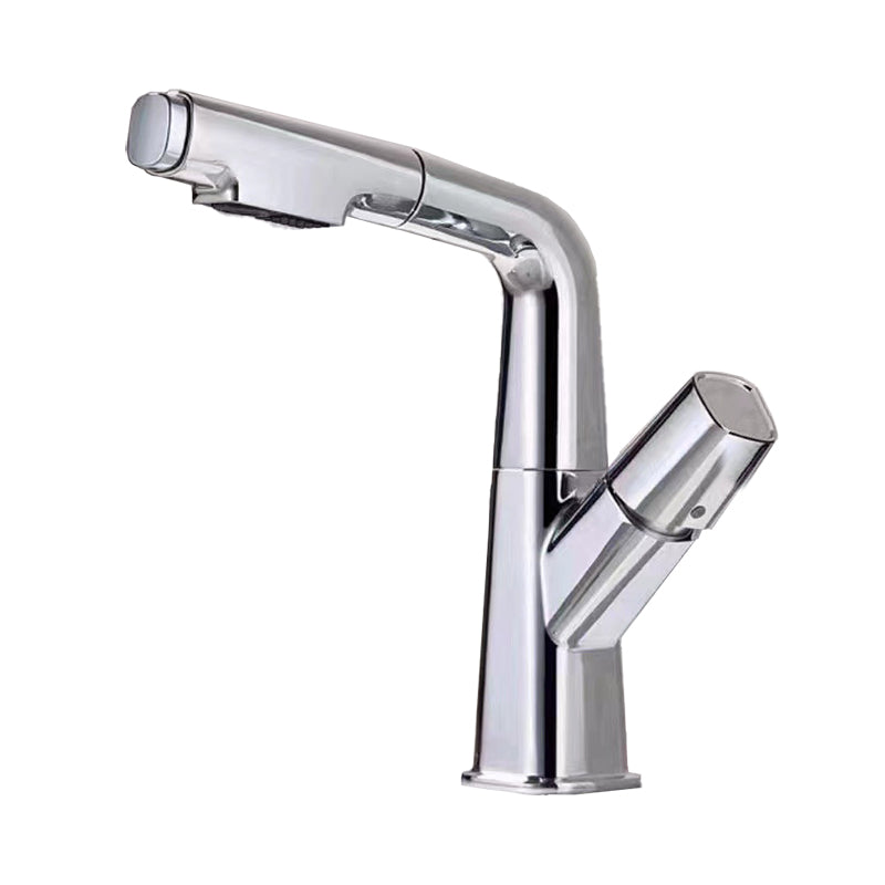 Single Handle Faucet Contemporary Style Sink Faucet for Bathroom