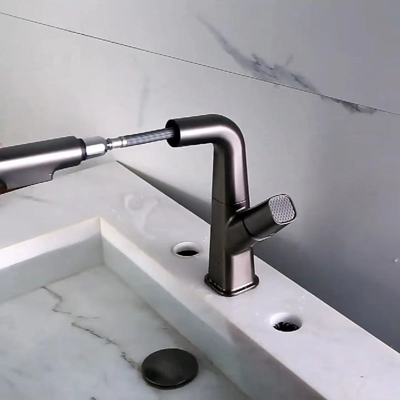 Single Handle Faucet Contemporary Style Sink Faucet for Bathroom