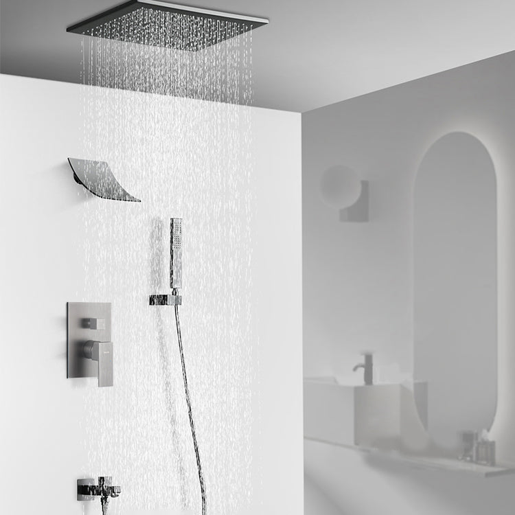 Modern Shower Trim Brass Valve Included Ceiling Mounted Shower System