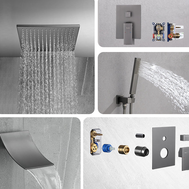 Modern Shower Trim Brass Valve Included Ceiling Mounted Shower System