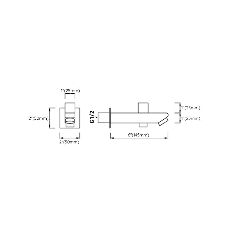 Modern Shower Trim Brass Valve Included Ceiling Mounted Shower System