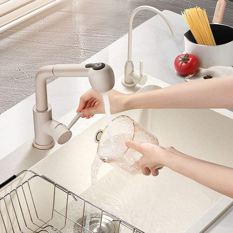 Modern Single Bowl Sink Solid Color Kitchen Sink with Overflow Hole