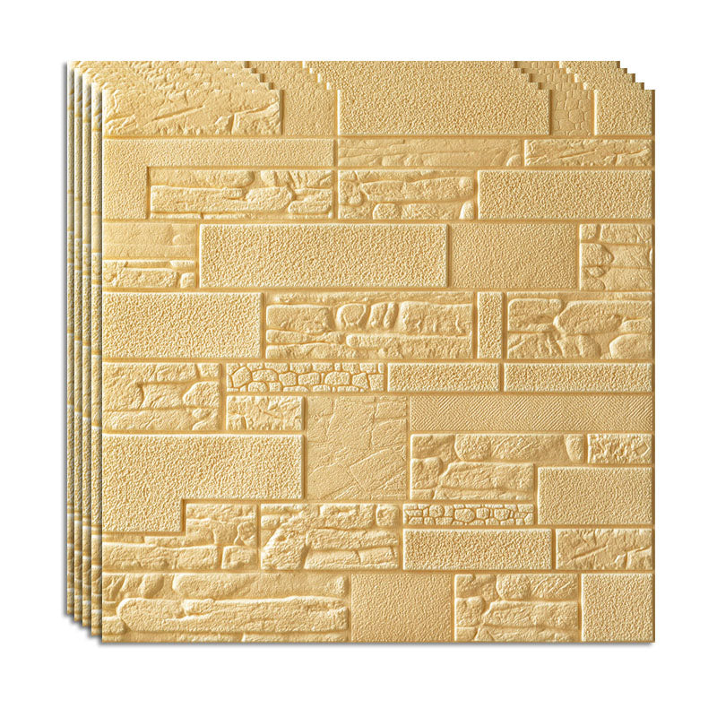 Modern Wall Plank 3D Brick Bathroom Living Room Wall Panels Set of 40