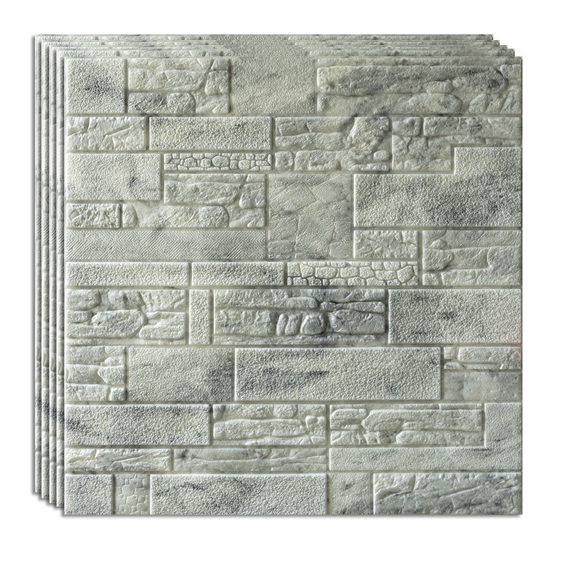 Modern Wall Plank 3D Brick Bathroom Living Room Wall Panels Set of 40